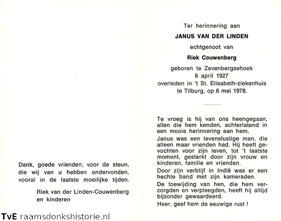 Janus van der Linden Riek Couwenberg