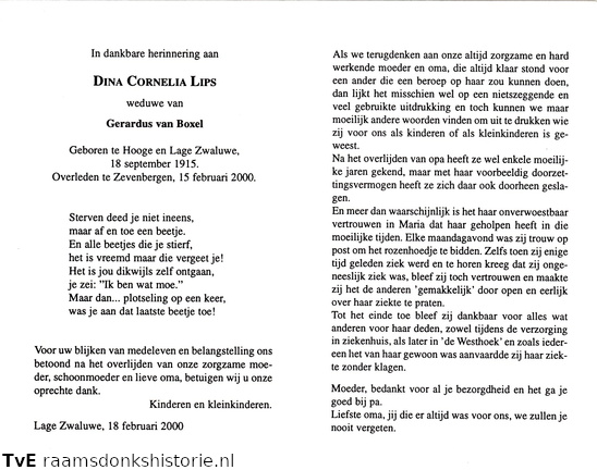 Dina Cornelia Lips Gerardus van Boxel