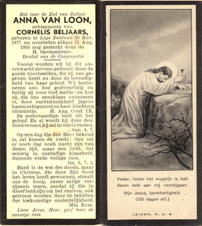 Anna van Loon Cornelis Beljaars