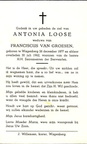 Antonia Loose Franciscus van Groesen