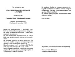Joannes Emmanuel Adrianus Louwers Catharina Maria Wilhelmina Scheepens