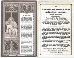 Ludovicus Louwet Petronella de Koning