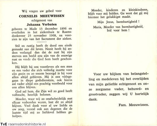 Cornelis Meeuwissen Johanna Verbaten