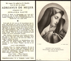 Adrianus de Meijer Johanna Sauvé