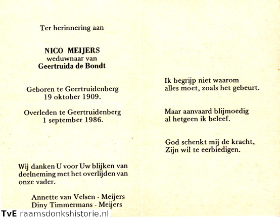 Nico Meijers Geertruida de Bondt