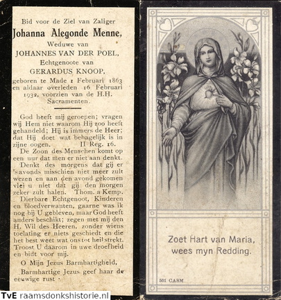 Johanna Alegonde Menne Geradus Knoop Johannes van der Poel