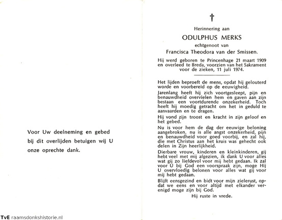 Odulphus Merks Francisca Theodora van der Smissen