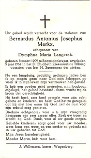 Bernardus Antonius Josephus Merkx Dymphna Maria Langerak