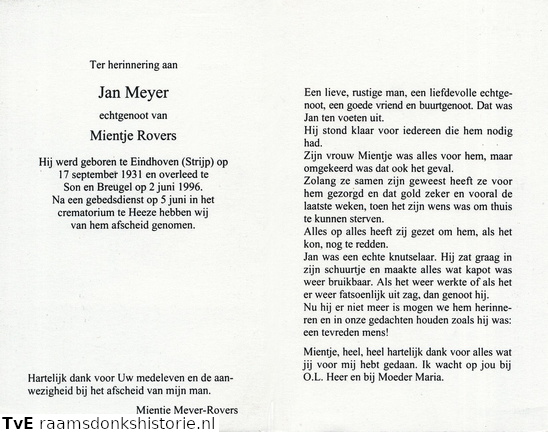 Jan Meyer Mientje Rovers