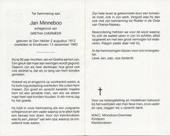 Jan Minneboo Gretha Overmeer
