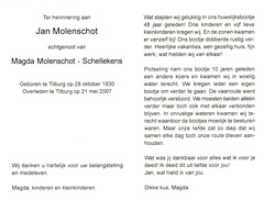 Jan Molenschot Magda Schellekens