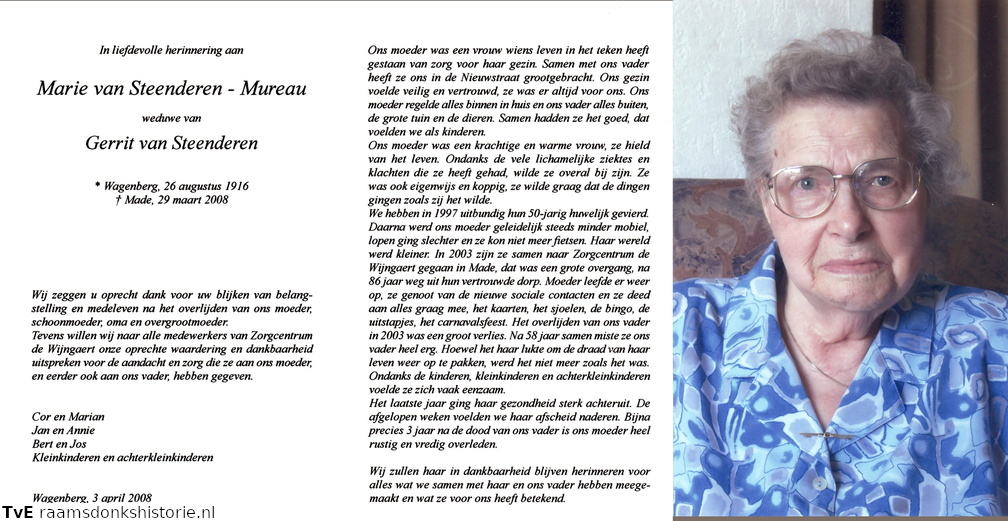 Marie Mureau Gerrit van Steenderen