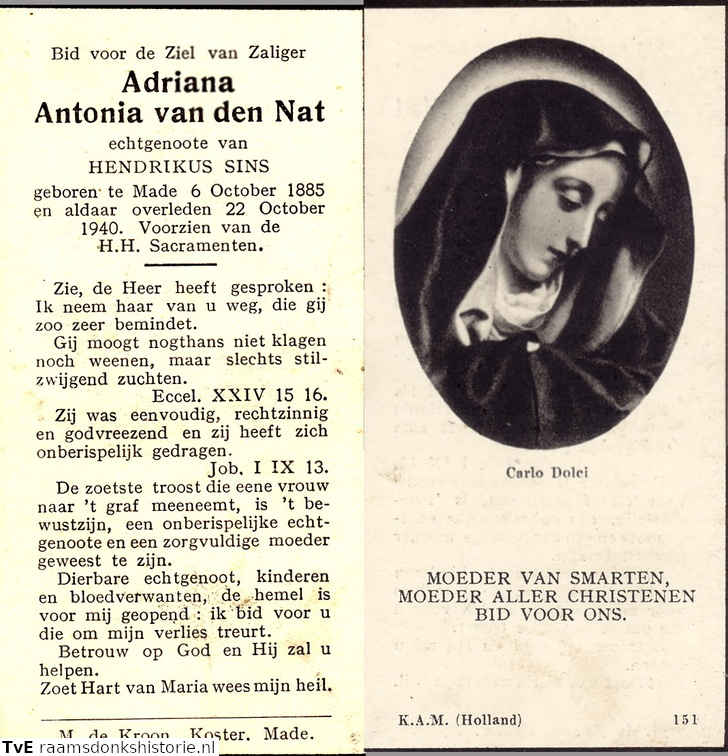 Adriana Antonia van der Nat Hendrilkus Sins