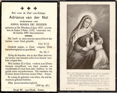 Adrianus van der Nat- Anna Maria de Ridder