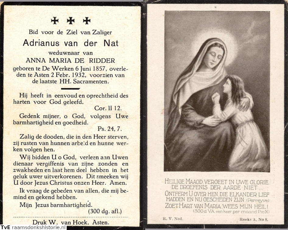 Adrianus van der Nat- Anna Maria de Ridder