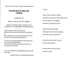 Franciscus Neelen Maria Johanna van der Heijden
