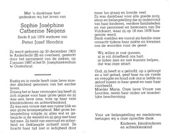 Sophie Joséphine Catharine Neijens Peter Jozef Hendrix