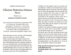 Charlotte Hubertina Johanna Neve Johannes Leonardus Caessens