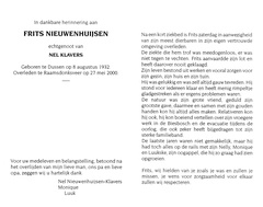 Frits Nieuwenhuijsen- Nel Klavers