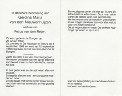 Gerdina Maria van den Nieuwenhuijzen Petrus van den Reijen