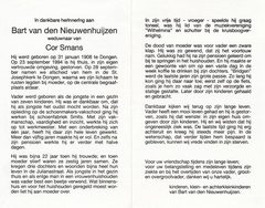 Bart van den Nieuwenhuizen- Cor Smans