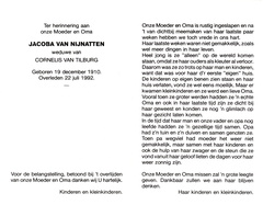 Jacoba van Nijnatten- Cornelis van Tilburg