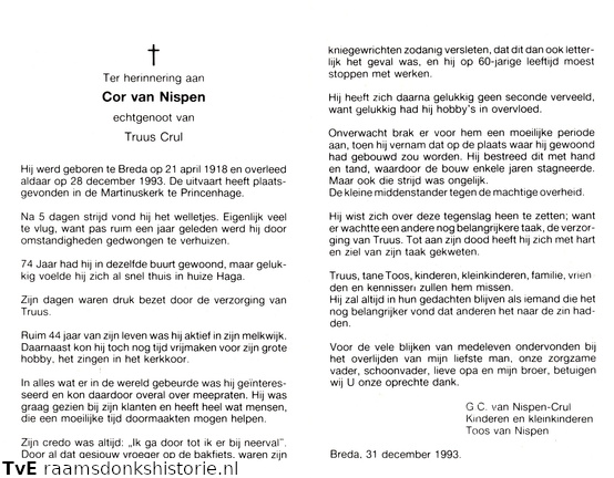Cor van Nispen- Truus Crul