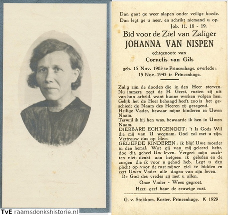 Johanna van Nispen- Cornelis van Gils