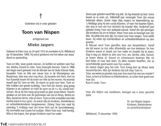 Toon van Nispen- Mieke Jaspers