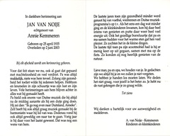 Jan van Noije Annie Kemmeren