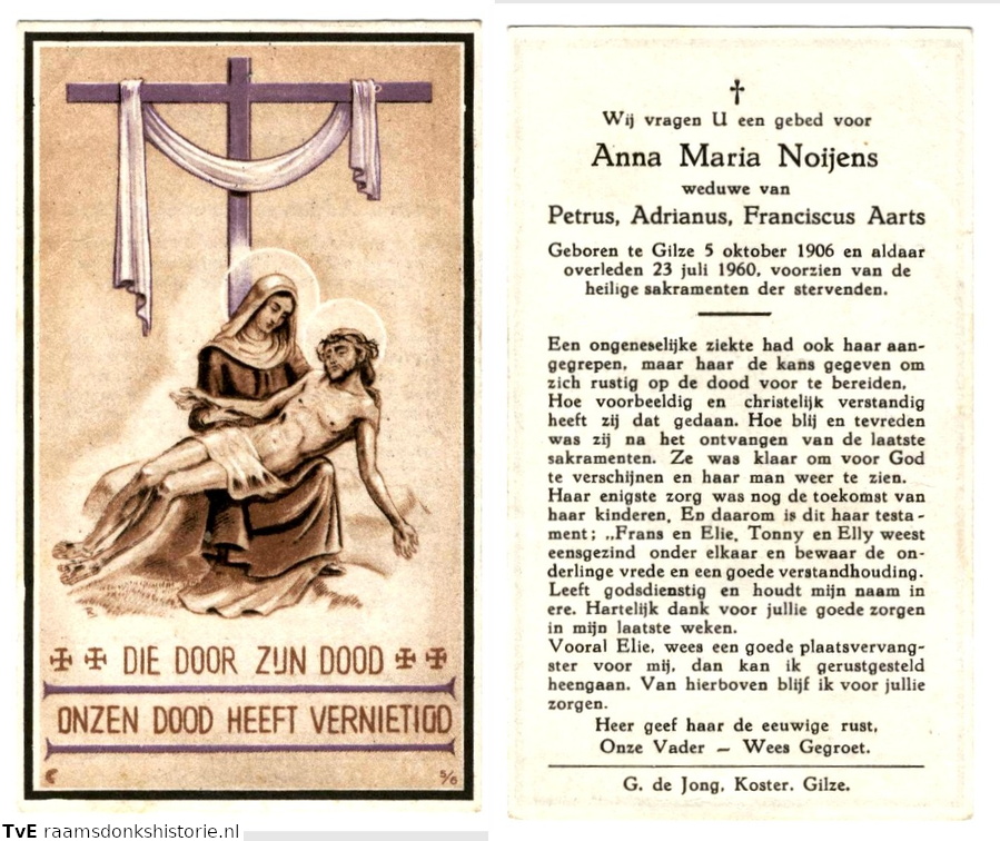Anna Maria Noijens Petrus Adrianus Franciscus Aarts