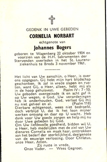 Cornelia Norbart- Johannes Bogers