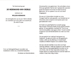 Jo van Oerle- Willem Hermans
