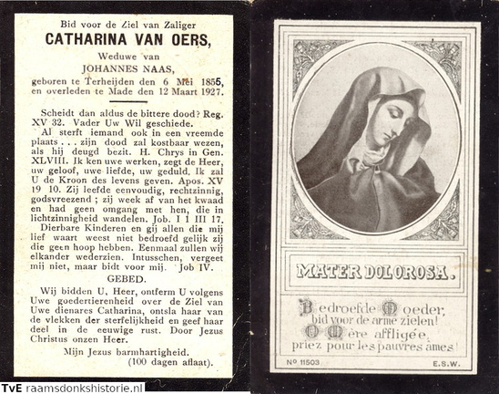 Catharina van Oers- Johannes Naas