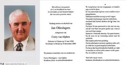 Jan Olieslagers- Corry van Alphen