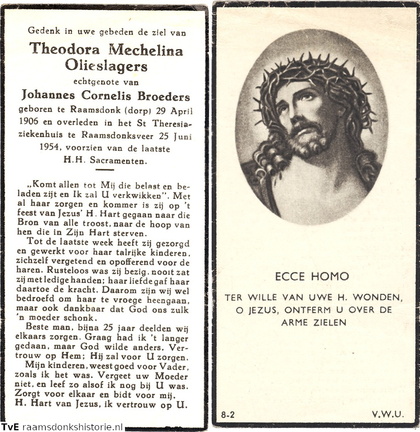 Theodora Mechelina Olieslagers- Johannes Cornelis Broeders