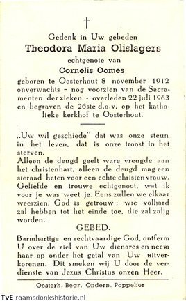 Theodora Maria Olislagers- Cornelis Oomes