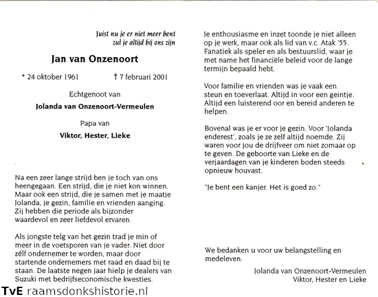 Jan van Onzenoort- Jolanda Vermeulen