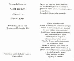 Goof Oomes Netty Leijten