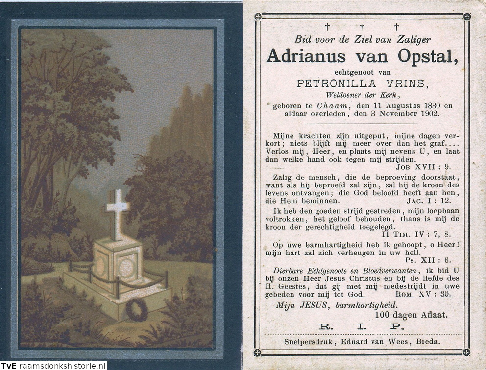 Adrianus van Opstal- Petronilla Vrins