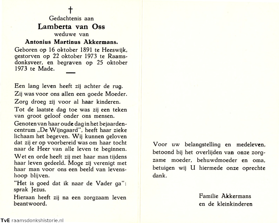 Lamberta van Oss- Antonius Martinus Akkermans
