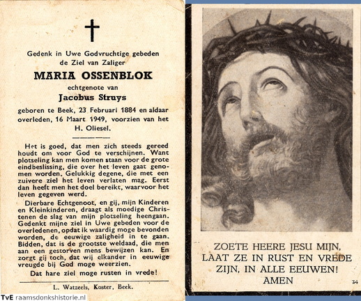 Maria Ossenblok- Jacobus Struys