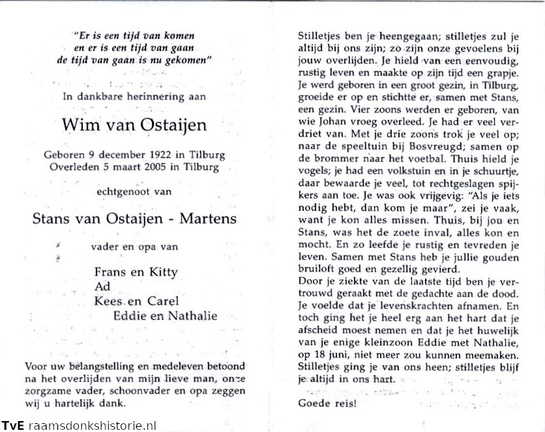 Wim van Ostaijen - Stans Martens