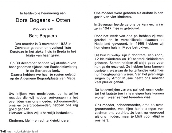Dora Otten- Bart Bogaers