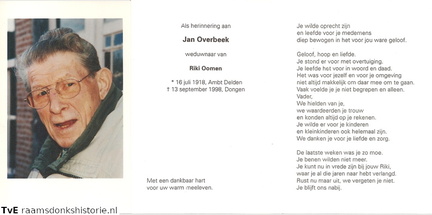 Jan van Overbeek Riki Oomen