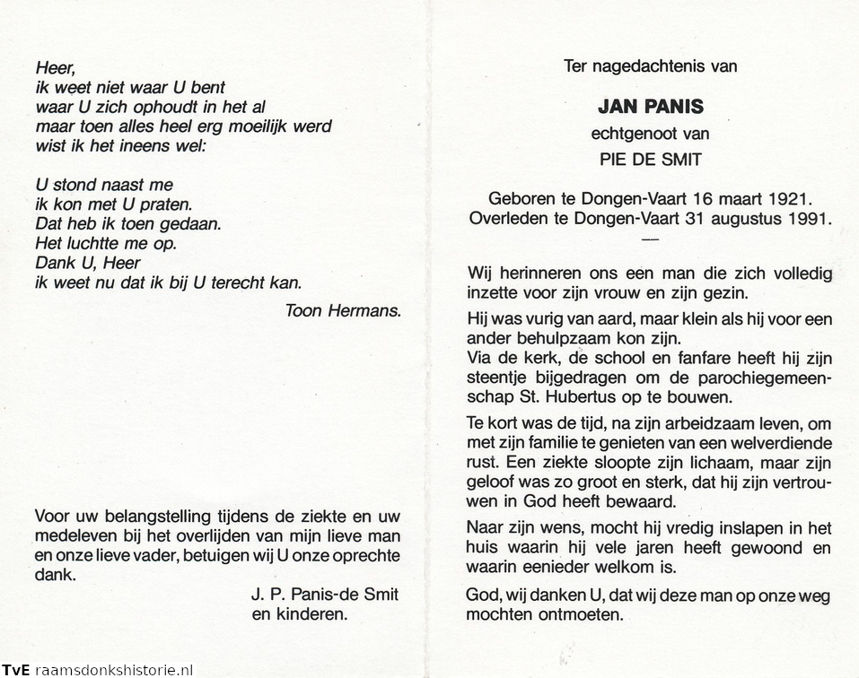 Jan Panis Pie de Smit