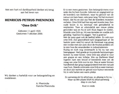 Henricus Petrus Pheninckx