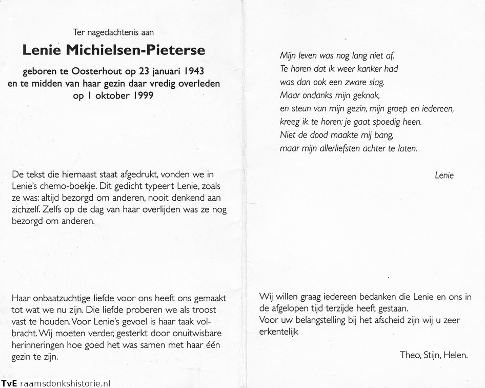 Lenie Pieterse Theo Michielsen