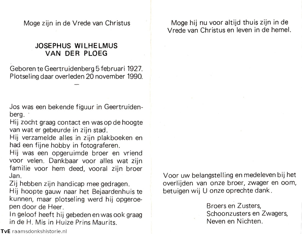 Josephus Wilhelmus van der Ploeg