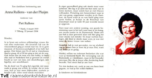 Anna van der Pluijm Piet Rullens